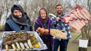 CAUCASIAN COUNTRY LIFE VLOG | GRANDMA IS COOKING HER TOP RECIPE | RURAL FAMILY LIFESTYLE