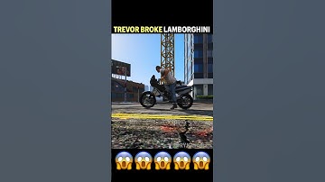 Trevor Destroyed Lamborghini 🤫 #shorts #gta5