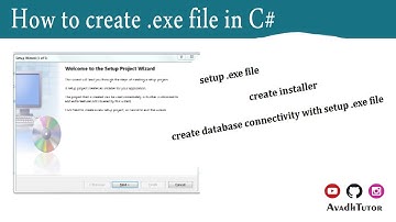 How to create setup file in c# | step by step .exe file create in C# | setup create in database c#