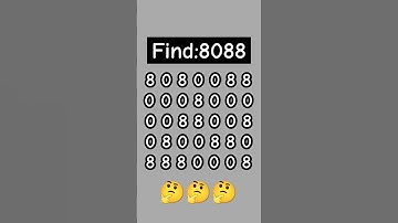 Find the hidden number ?Only those with a high IQ can find 8088 #youtubeshorts #shorts #riddles