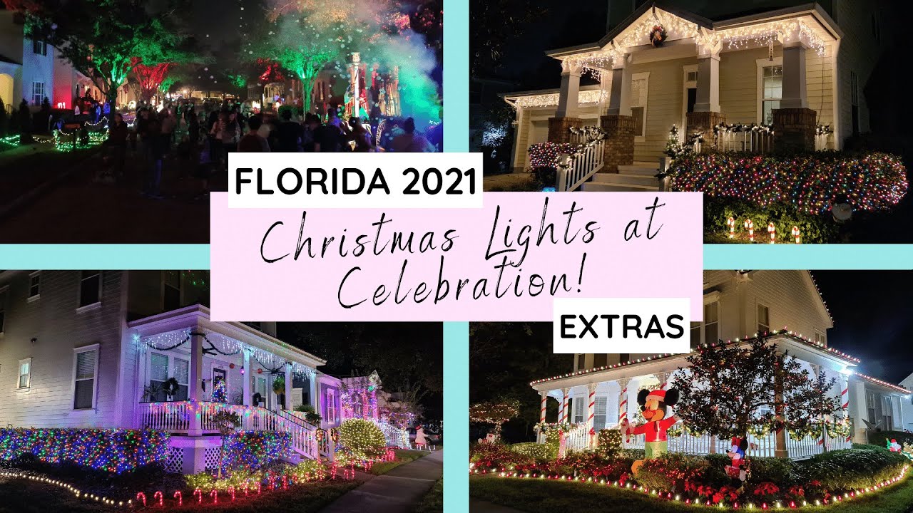 CHRISTMAS LIGHTS IN CELEBRATION TOWN FLORIDA Lights on Jeater Bend
