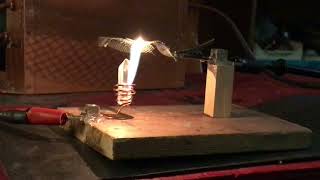 Attempts to conduct high voltage through quartz crystal...