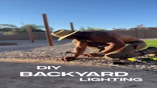 DIY Backyard Lighting!! | Final Reveal  #diy #homerenovation