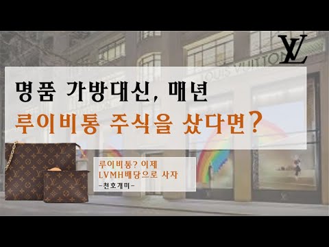 루이비통 LVMH 주식을 루이비통 가방 대신 매년 샀다면 