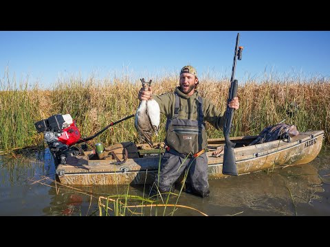 Public Land Duck Hunt with My New Boat!! ( Pintail and Wigeon )