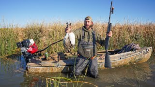 Public Land Duck Hunt with My New Boat!! ( Pintail and Wigeon )