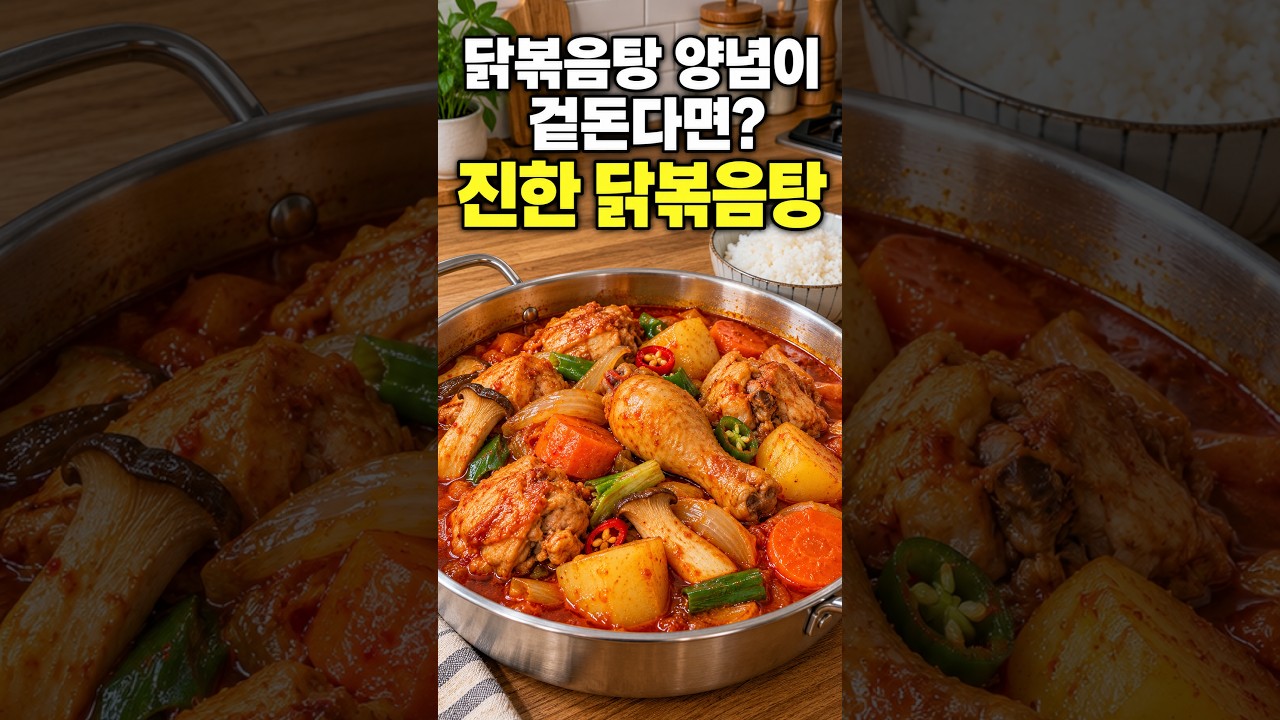 닭볶음탕 양념이 겉돈다면? 된장 반 스푼과 채소 넣는 순서
