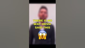 UNRELEASED PART OF MESSI APOLOGY VIDEO 😱😱