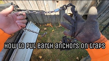 How To Put Earth Anchors on your  Coyote Traps | Trap Prep | Minnesota Trapline | Duke Traps