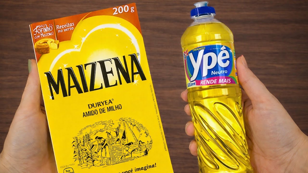 🔴Basta misturar AMIDO DE MILHO no DETERGENTE e não precisa mais gastar uma fortuna