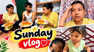 Sunday Vlog 🌻/ feri is pani ramen ko mukbang 🤭/ nani ko halat dekhera uff 😳