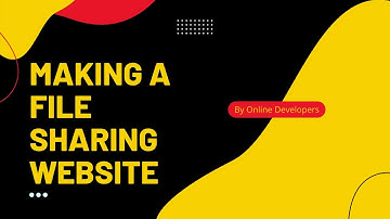 Demo - How to make a file sharing website