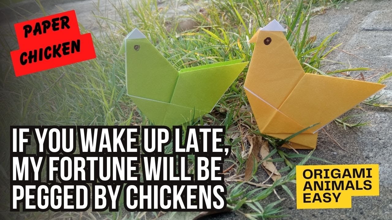 Origami Animals Easy - How to make an Easy Origami Chicken - Paper ...