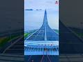 China Built a 55 KM Sea Bridge with an Underwater Tunnel! 🌊🚗 | World's Longest Sea Bridge #shorts
