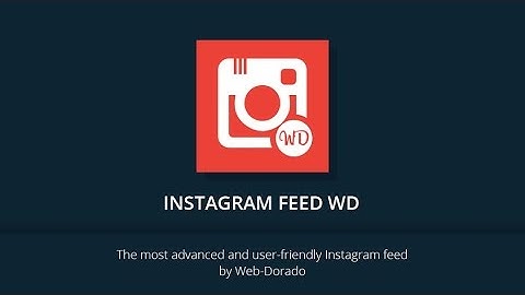 Instagram Feed WD WordPress plugin