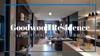 The Goodwood Residence @ Bangsar South - Type C 1399sf 4 Rooms 3 Baths