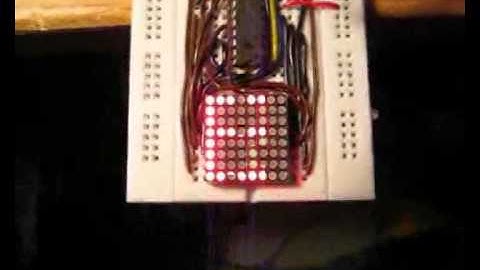 8x8 LED Matrix on atmega168