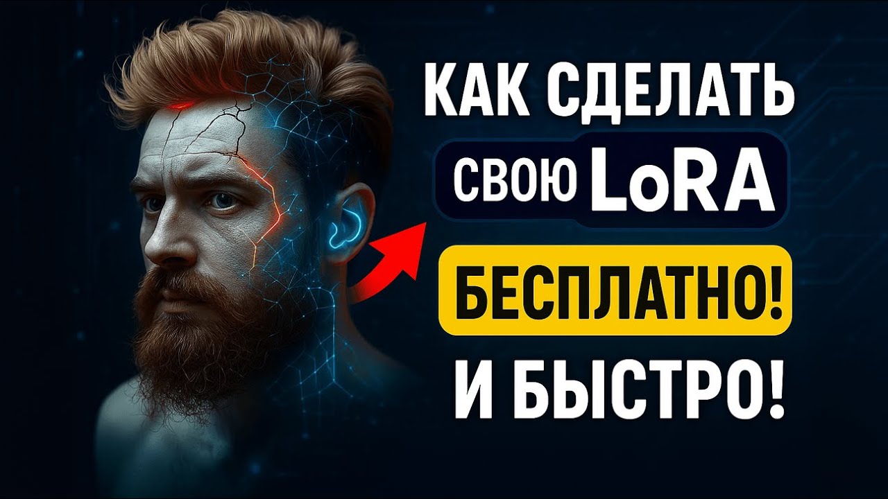 Как создать СВОЮ LoRA БЕСПЛАТНО и быстро! Генерируй СЕБЯ с помощью нейросетей