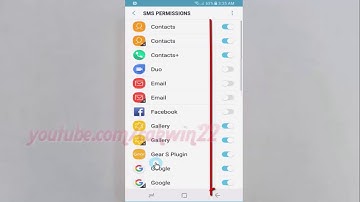 Android Nougat : How to Set SMS permissions apps on Samsung Galaxy S8 or S8+