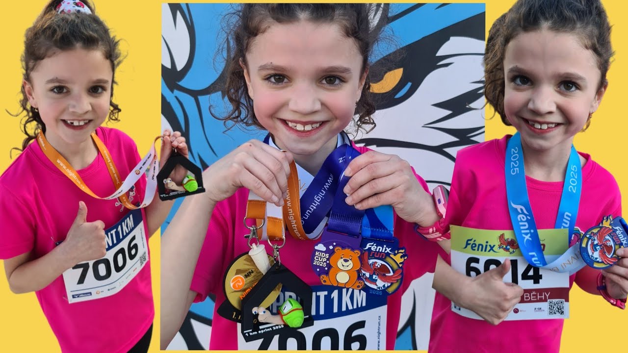 4x MEDAILE v JEDEN DEN- 1.MÍSTO 990m - 1.MÍSTO sprint 1km, 6.MÍSTO 2km NIGHT RUN BĚŽECKÝ ZÁVOD