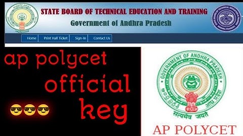 ap polycet official key 2023