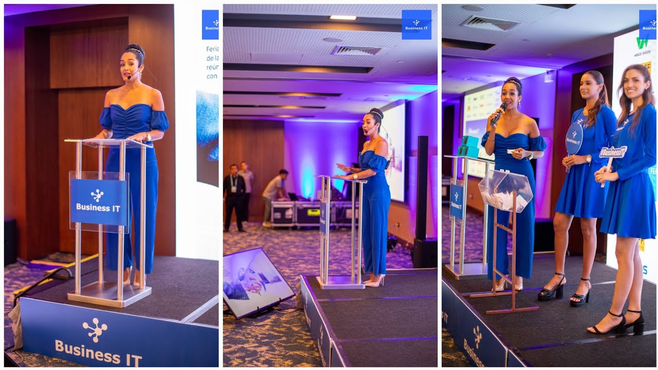 BUSINESS IT Feria y Congreso de TI en Lima Perú | Maestra de Ceremonias Yanella Elledy