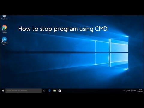 How to stop a program using CMD
