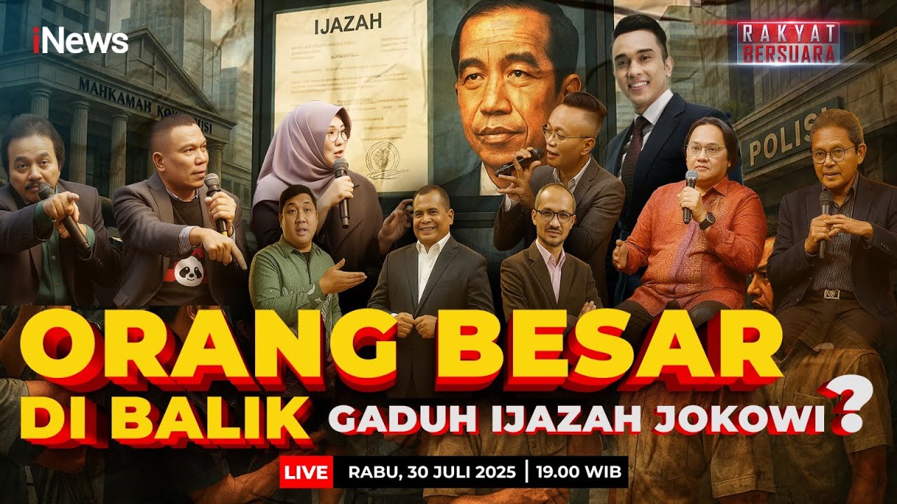 🔴LIVE Orang Besar di Balik Gaduh Ijazah Jokowi? | Rakyat Bersuara | 30/07