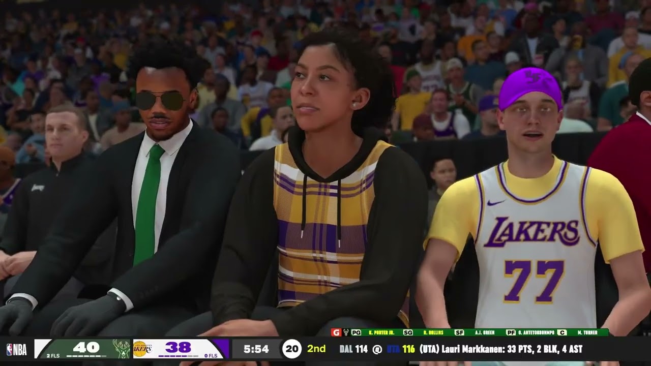 LAKERS VS BUCKS Q2 HIGHLIGHTS || NBA2K26 SIMULATION || JAN 9 2026