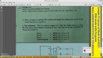 8255 Mode 0 sample program & BSR MODE