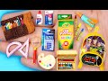11 DIY MINIATURE BARBIE ~ MINIATURE ITEMS for Back To Schools: Mini oil pastels , Backpack and more!