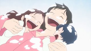 Wolf Children snow scene English Ki Toki To Yonhon Ashi no Odori