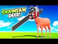 New CHAINSAW DEER Is A Crazy Unit with Mods! - DEEEER Simulator  Mods