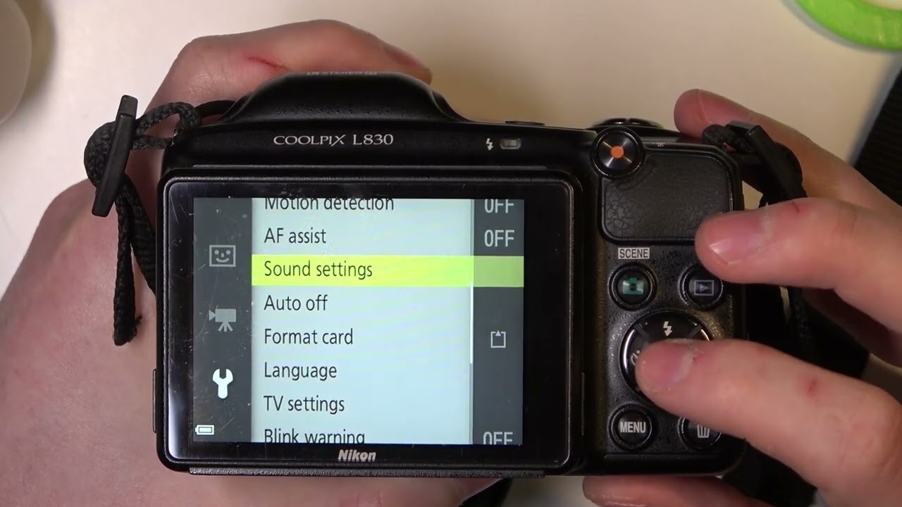 How to Enable & Disable Interface Sounds on Nikon Coolpix L830