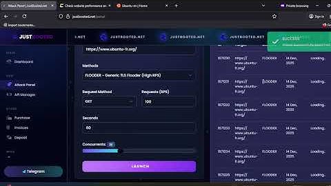 JustBooted.net vs Ubuntu BEST IP BOOTER / IP STRESSER 2025