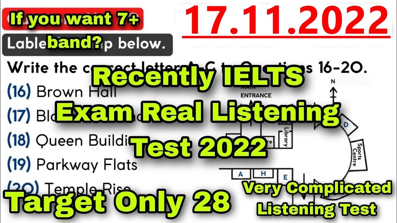 VERY HARD LISTENING TEST 2022 | BC & IDP REAL IELTS LISTENING TEST | NEW IELTS LISTENING TEST 2022