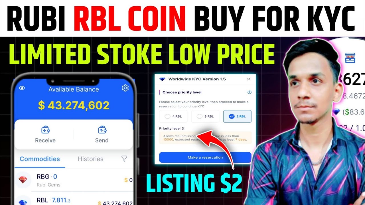 📣 RUBI NETWORK RBL COIN BUY FOR KYC~HOW TO BUY RBL COIN🛜RBL COIN BUY KAISE KARE~RUBI NETWORK LISTING