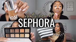 new at Sephora ✨HAUL & TRY-ON✨ | fall makeup grwm | Andrea Renee