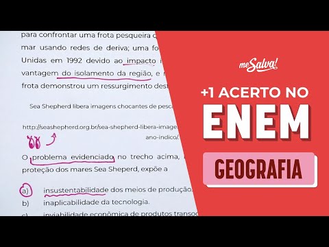 Resolva esta questão de GEOGRAFIA igual do ENEM | Revisão ENEM 2024 #JuntosAtéaProva