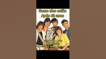 Quem se lembra deles? Menudos #anos80e90 #mexico #portorico #antesedepois #beforeandafter
