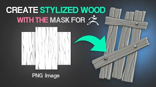 Create Texture Wood in Zbrush with the Alpha-Mask