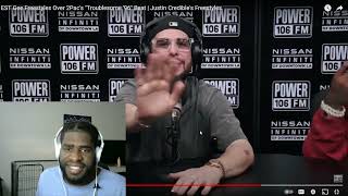 EST Gee Freestyles Over 2Pac's '96 Beat  Justin Credible's Freestyles | SPRONETV REACTION