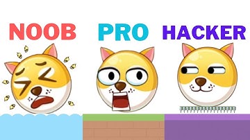 NOOB vs PRO vs HACKER - Save The Dog Gameplay (Android,iOS)