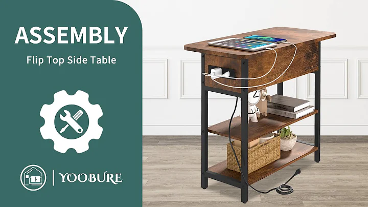🛠️🛠️How to assemble the Yoobure Flip Top Side Table with Charging Station
