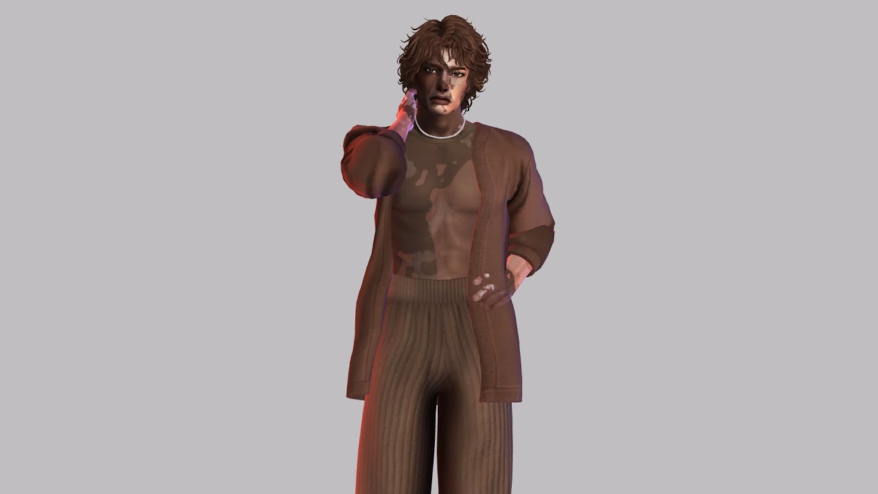 sims 4 male sim in  Brown