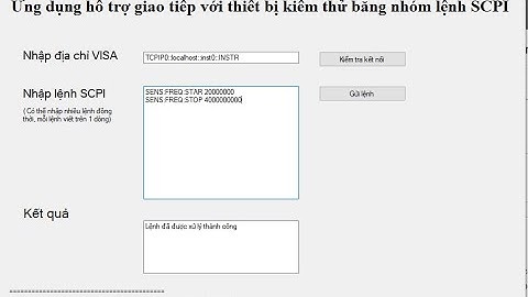 C# Application : Communicate to SCPI Instrument.