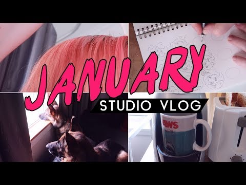 New Year, New Hair | JANUARY STUDIO VLOG