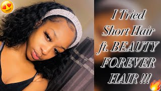 I Tried Short Hair !!! 🤯 ft. BEAUTY FOREVER HAIR !!!