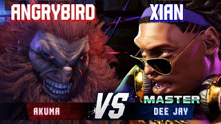 SF6 ▰ ANGRYBIRD (Akuma) vs XIAN (Dee Jay) ▰ High Level Gameplay