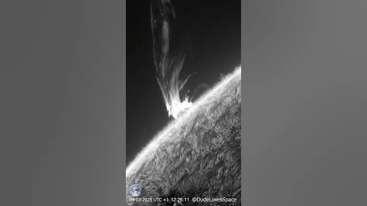 Coronal Mass Ejection! CME Seen Through My Solar Telescope #astronomy  #space #solarsystem